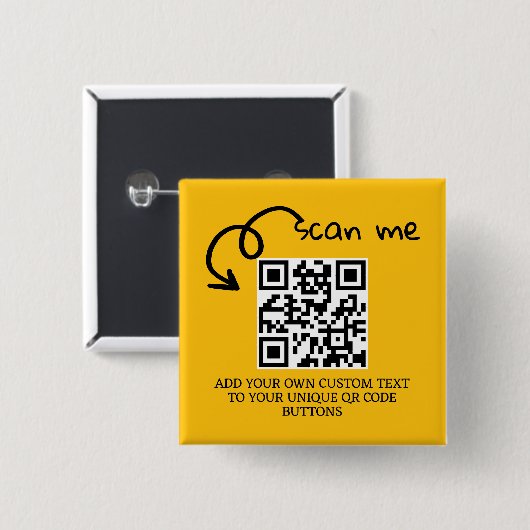 Personalisierte, scannable Website mit QR-Code Button (Vorne & Hinten)