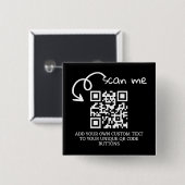 Personalisierte, scannable Website mit QR-Code Button (Vorne & Hinten)