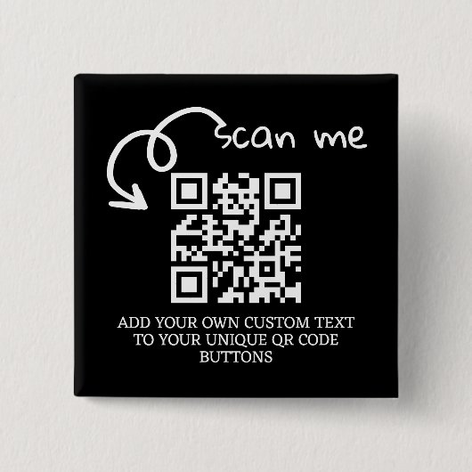Personalisierte, scannable Website mit QR-Code Button (Vorderseite)