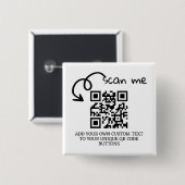 Personalisierte, scannable Website mit QR-Code Button (Vorne & Hinten)