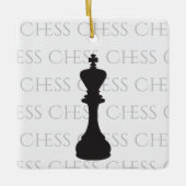 Personalisierte Schach King Classic Piece Moderne Keramikornament (Vorderseite)