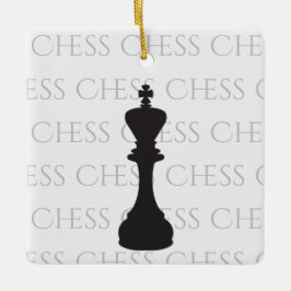 Personalisierte Schach King Classic Piece Moderne Keramikornament