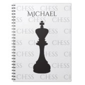 Personalisierte Schach King Classic Piece Moderne Notizblock (Vorderseite)