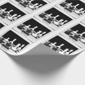 Personalisierte Schachpartien auf der Schachbrettr Geschenkpapier (Ecke)