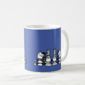 Personalisierte Schachspieler Kaffeetasse (VorderseiteRechts)