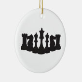 Personalisierte Schachverzierung Keramikornament (Rechts)