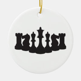 Personalisierte Schachverzierung Keramikornament