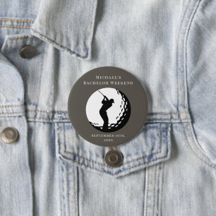 Personalisierte Schaltfläche Bachelor Golf Weeke Button