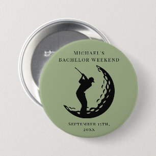 Personalisierte Schaltfläche Bachelor Golf Weeke Button