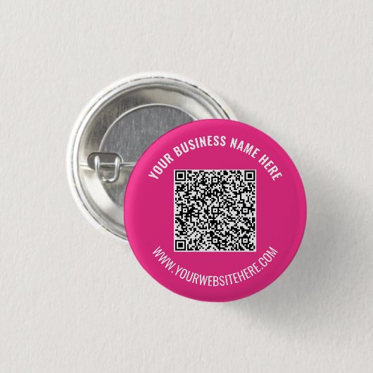 Personalisierte Schaltfläche QR-Code Benutzerdefin Button (Vorne & Hinten)