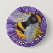 Personalisierte Schaltfläche "Unsere Bienen gerett Button (Vorderseite)