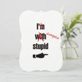 Personalisierte Scheidung| Funny Girls Night Out P Einladung (Stehend Vorderseite)