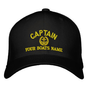 Personalisierte Schiffskapitäne mit Anker Bestickte Baseballkappe