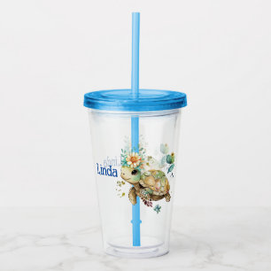 Personalisierte Schildkröte Acryltrinkbecher