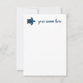 Personalisierte Schildkrötennotecards Dankeskarte (Vorderseite)