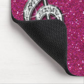 Personalisierte schillernde funkelnd mousepad (Ecke)