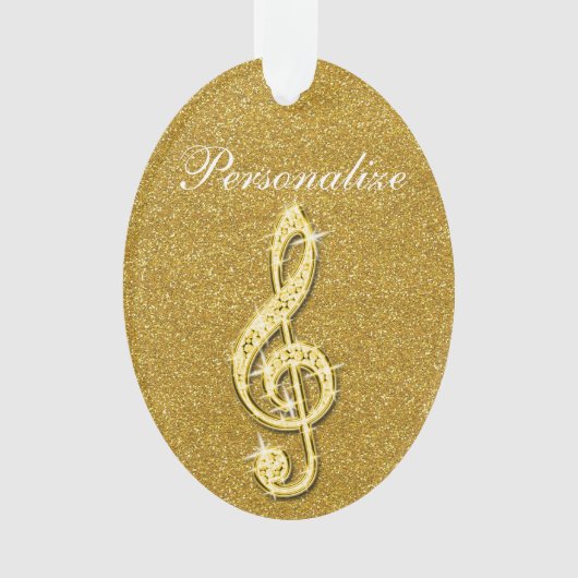 Personalisierte schillernde funkelnd ornament (Vorderseite)