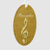 Personalisierte schillernde funkelnd ornament (Vorderseite)