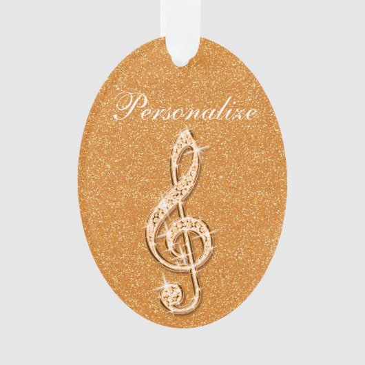 Personalisierte schillernde funkelnd ornament (Vorderseite)