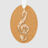 Personalisierte schillernde funkelnd ornament (Rückseite)