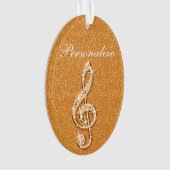 Personalisierte schillernde funkelnd ornament (Vorderseite)