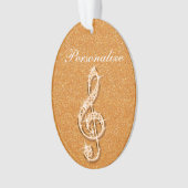 Personalisierte schillernde funkelnd ornament (Vorderseite)