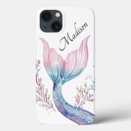 Personalisierte schimmernde Meerjungfrauenschwanz- Case-Mate iPhone Hülle