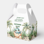 Personalisierte Schläge bald Baby Danke Box Geschenkschachtel (Rückseite)