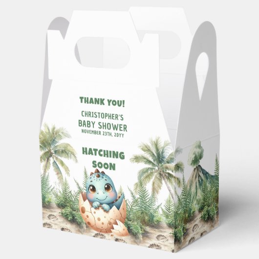 Personalisierte Schläge bald Baby Danke Box Geschenkschachtel (Geöffnet)