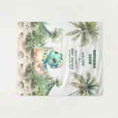 Personalisierte Schläge Bald Babydusche Hintergrun Wandteppich (Vorderseite (Horizontal))