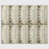 Personalisierte Schlagzeilen - zwei Geschichten Geschenkpapier (Flach)