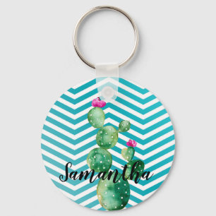Personalisierte Schlüsselanhänger Boho Kaktus Sukk