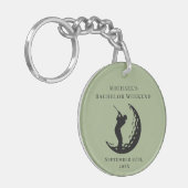 Personalisierte Schlüsselkette | Bachelor Golf Wee Schlüsselanhänger (Vorderseite links)