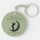 Personalisierte Schlüsselkette | Bachelor Golf Wee Schlüsselanhänger (Rückseite)