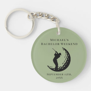 Personalisierte Schlüsselkette Bachelor Golf Wee Schlüsselanhänger