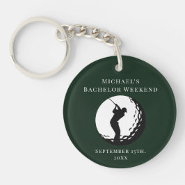 Personalisierte Schlüsselkette | Bachelor Golf Wee Schlüsselanhänger