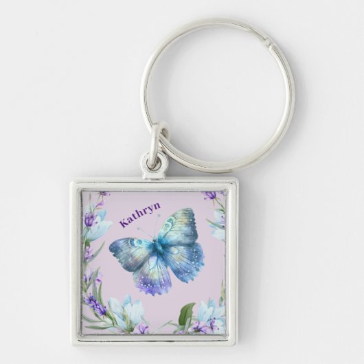 Personalisierte Schlüsselkette für Blauer Schmette Schlüsselanhänger (Vorne)