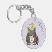 Personalisierte Schlüsselkette Princess Kitty Schlüsselanhänger (Vorderseite links)