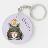 Personalisierte Schlüsselkette Princess Kitty Schlüsselanhänger (Rückseite)