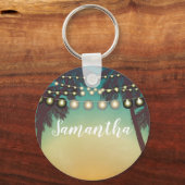 Personalisierte Schlüsselketten Strand Sonnenunter Schlüsselanhänger (Vorderseite)