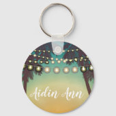 Personalisierte Schlüsselketten Strand Sonnenunter Schlüsselanhänger (Vorderseite)