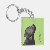 Personalisierte Schlüsselring-Kette Schlüsselanhänger (Vorderseite links)