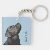 Personalisierte Schlüsselring-Kette Schlüsselanhänger (Rückseite)