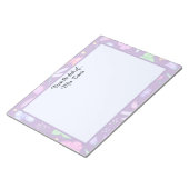 Personalisierte Schmetterling-Libelle-Blume Notizblock (angewinkelt)