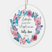 Personalisierte Schmetterlinge erscheinen, wenn En Keramik Ornament (Links)