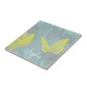 Personalisierte Schmetterlinge Grunge Fliese (Seite)