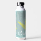 Personalisierte Schmetterlinge Grunge Trinkflasche (Links)