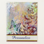 Personalisierte Schmetterlinge, Libellen und Blume Planer (Vorderseite)