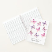 Personalisierte Schmetterlinge Notizblock (Innenseite)
