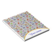 Personalisierte Schmetterlinge Notizblock (angewinkelt)